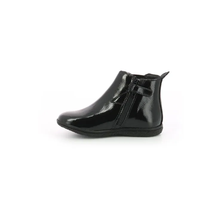 KICKERS Boots Vermillon Noir vernis-3