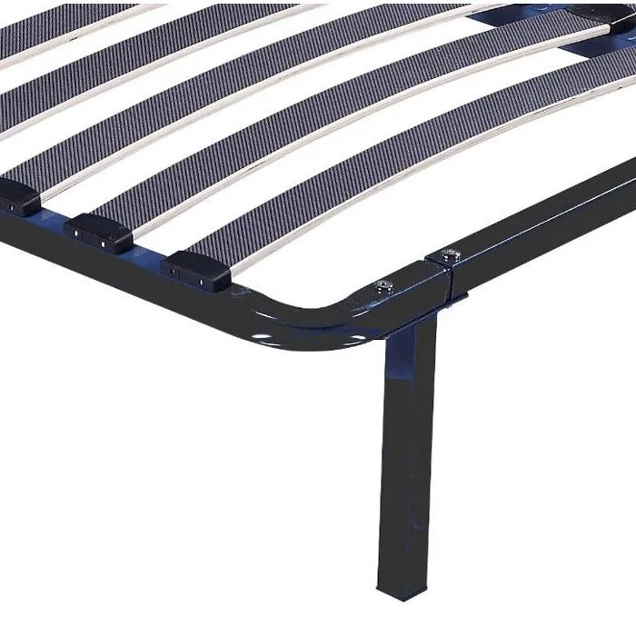 Cadre lattes renforc pour matelas 120x190 cm - Noir-2