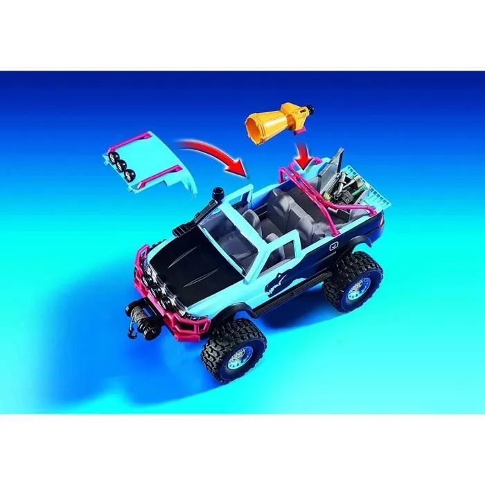 PLAYMOBIL 9407 - Super 4 - 4x4 avec Alex et Rock Brock-3