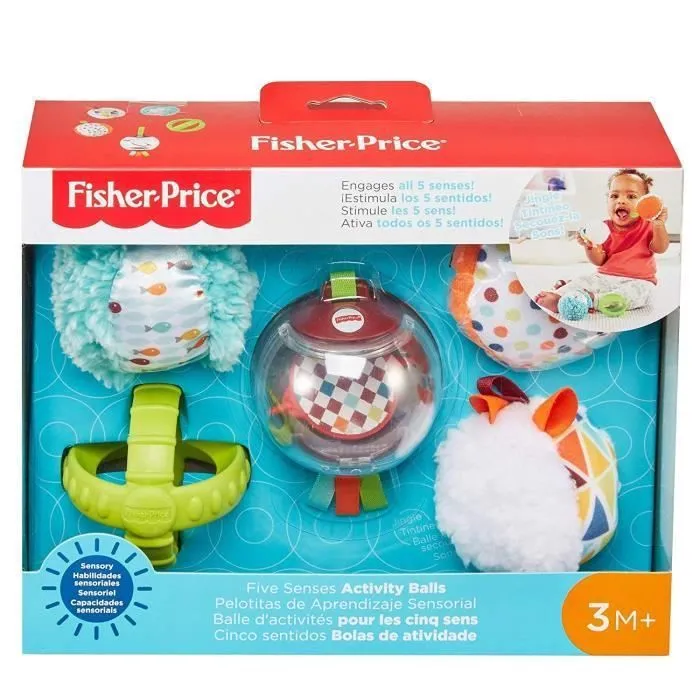 FISHER-PRICE Balles d'Éveil 5 Sens - 3 mois et +-3