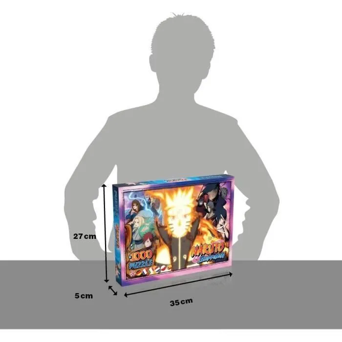 Puzzle Naruto SHIPPUDEN - WINNING MOVES - 1000 pièces - Dessins animés et BD - Jaune-4