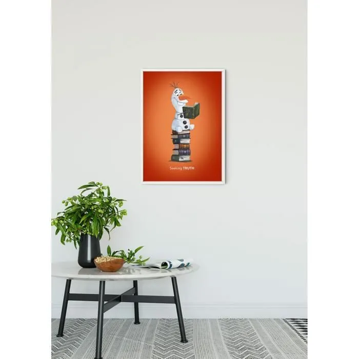 Poster Disney La Reine des Neiges 2 - Olaf cherche la vérité dans les livres 50 cm x 70 cm Multicolor-2