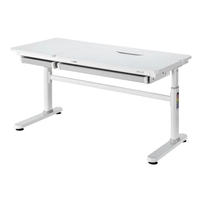 Set de bureau et chaise pour enfant Sauda gris blanc en.casa-3