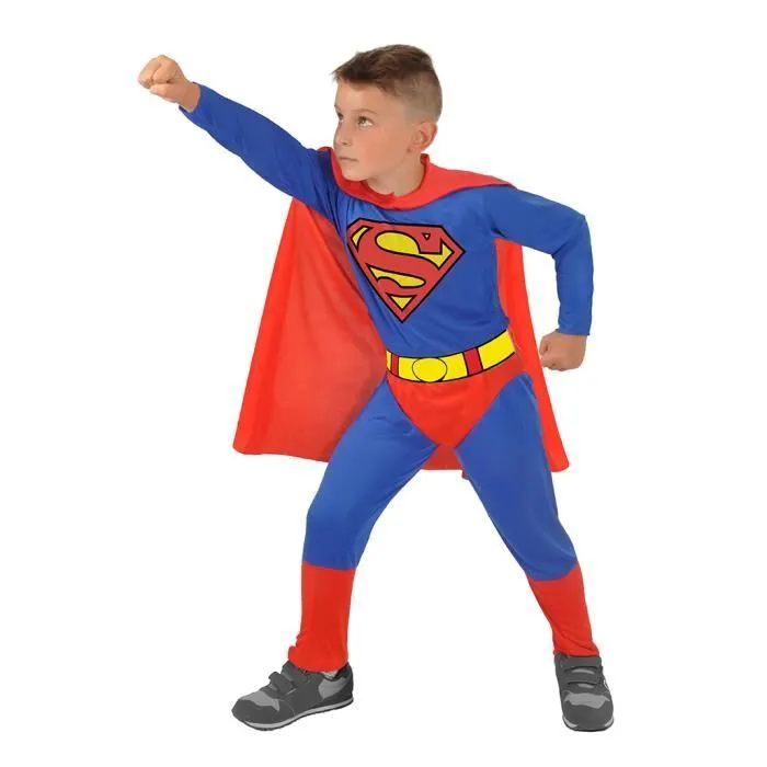 Déguisement Superman - CIAO - Taille 3-4 ans - Costume officiel - Cape avec symbole - Idéal pour Carnaval-0