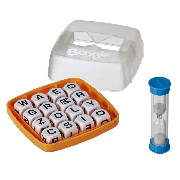 Boggle, Jeu de société de voyage, Jeu de réflexion rapide pour petits et grands, Hasbro Gaming, Dès 8 ans-2