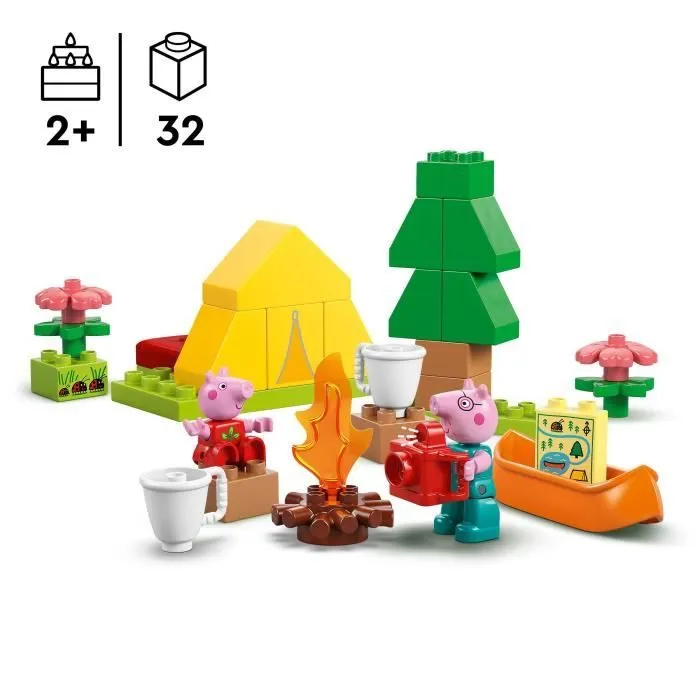 LEGO DUPLO Peppa Pig 10452 Les Vacances au Camping - Jeu de construction dès 2 ans-1