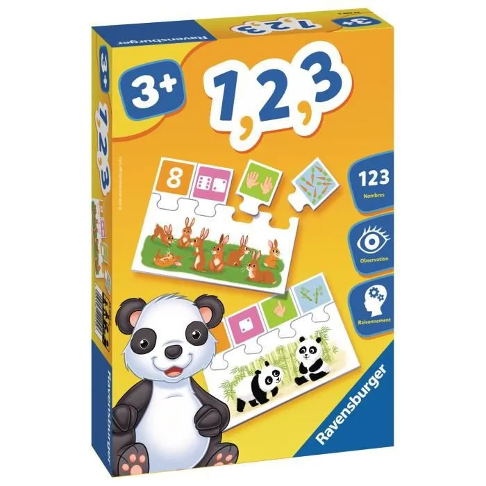 1, 2, 3 - Jeu éducatif - Apprentissage des chiffres - Ravensburger - Dès 3 ans-2