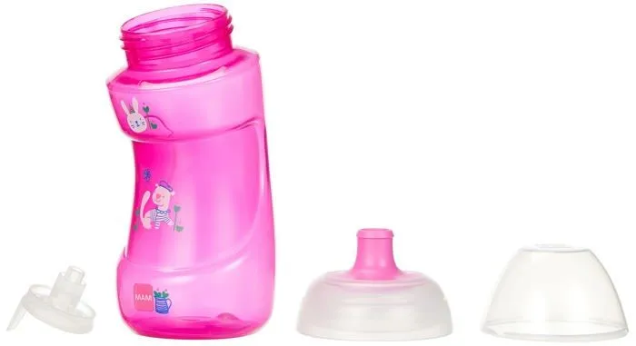 Mam - FC5A4BO001.BDR - Tasse de sport avec bec verseur, 12 mois et plus, 330 ml, rose-2