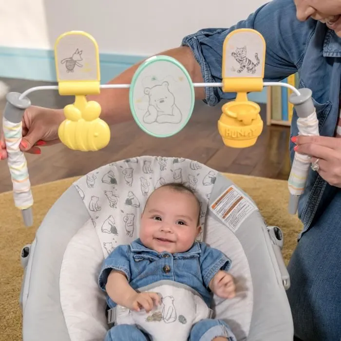 Transat bébé - DISNEY BABY - WINNIE L'OURSON - Arche avec jouets d'éveil amovible - Evolutif de 0 à 6 mois-1