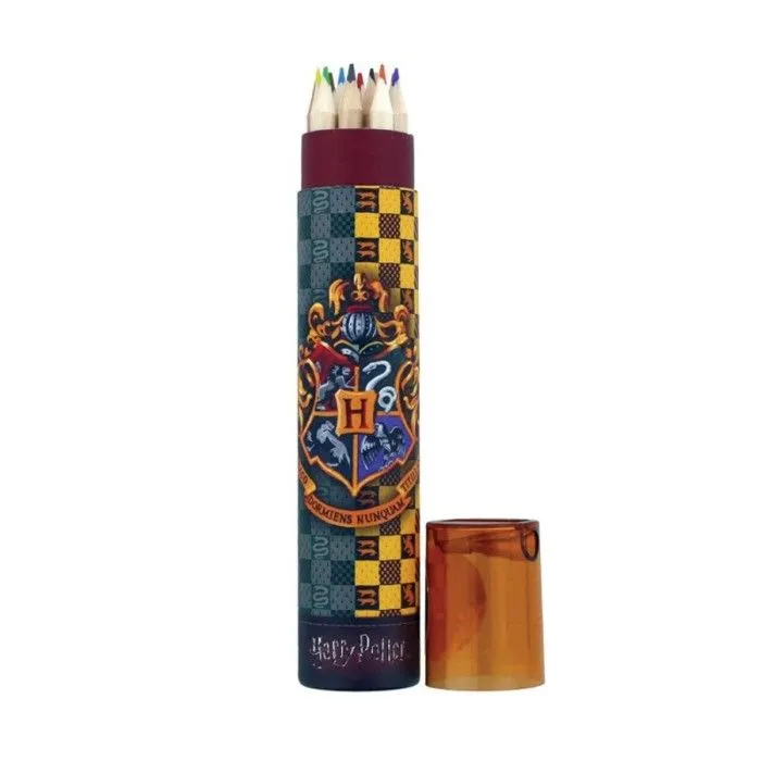 Crayons de Couleur - Harry Potter - Poudlard - 12 Crayons - Taille-crayons Inclus - 2 Feuilles de Coloriage-3