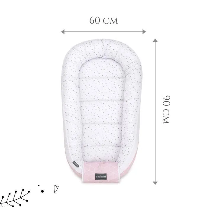 Réducteur de lit bébé Bellochi - Aurora - 100% coton - 90x60cm-1