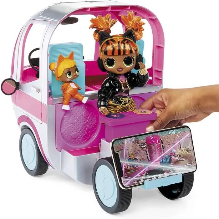 Camping-car Glamper 4-en-1 L.O.L. Surprise OMG - Argent Métallique-5