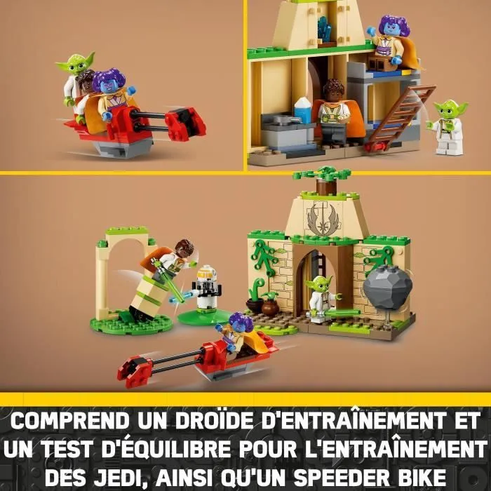 LEGO® Star Wars 75358 Le Temple Jedi de Tenoo, Jouet avec Figurine de Droïde et Maître Yoga-4