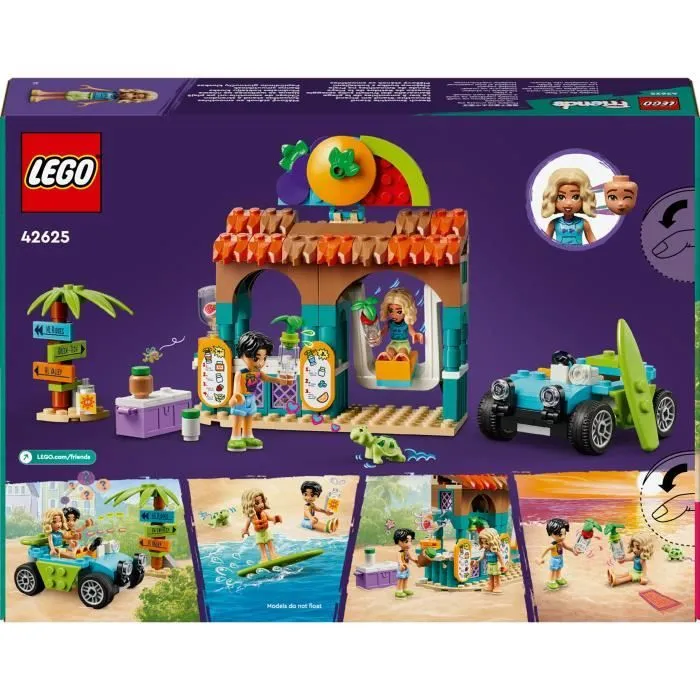 LEGO® Friends 42625 Le bar à smoothies de la plage - Set boissons pour filles et garçons-5