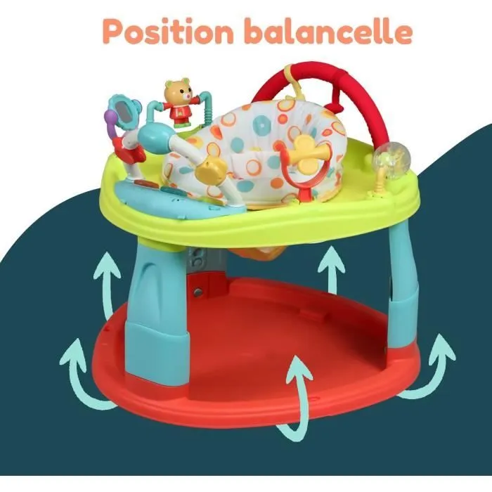 Base d'activités - BAMBISOL - 3 hauteurs d'assise - Activités ludiques - Multicouleurs-1