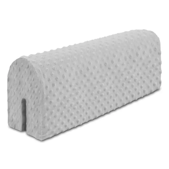 Protection de bord de lit pour lits d'enfant 80 cm - protection pour cadre de lit protection de bord lit bébé enfant gris clair-0