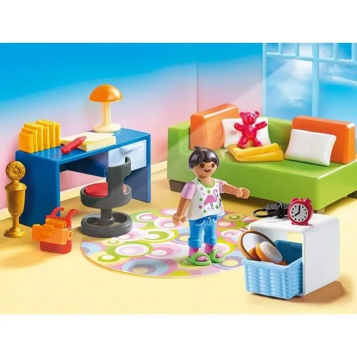 PLAYMOBIL 70209 Chambre d'enfant avec canapé-lit, Maison Traditionnelle, Dollhouse, 43 pièces, Dès 4 ans-2