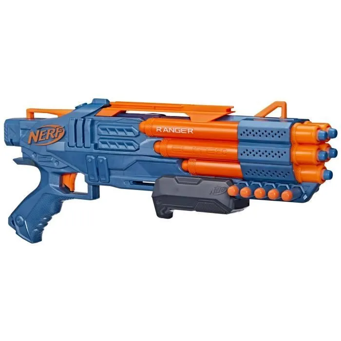 Nerf Elite 2.0, blaster à pompe Ranger PD-5, tir à 5 canons, 10 fléchettes Nerf Elite, facile à utiliser, rangement-1