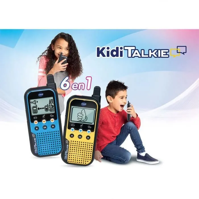 Talkie-walkie - VTECH - KidiTalkie 6 en 1 - Portée 200 m - 4 jeux intégrés - Mixte-2