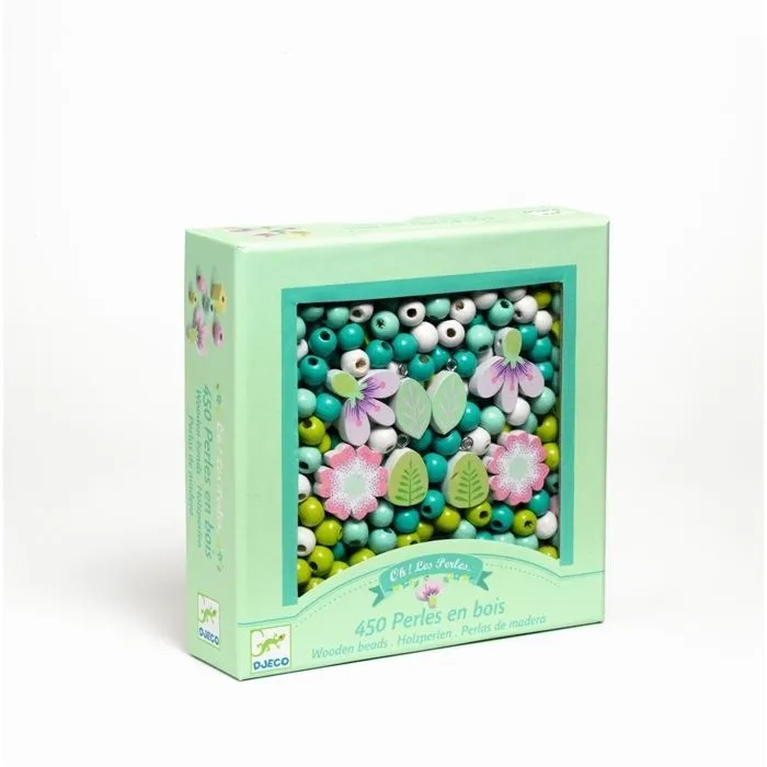 Kit de perles en bois - DJECO - 450 pcs - Multicolore - Mixte - À partir de 8 ans-2
