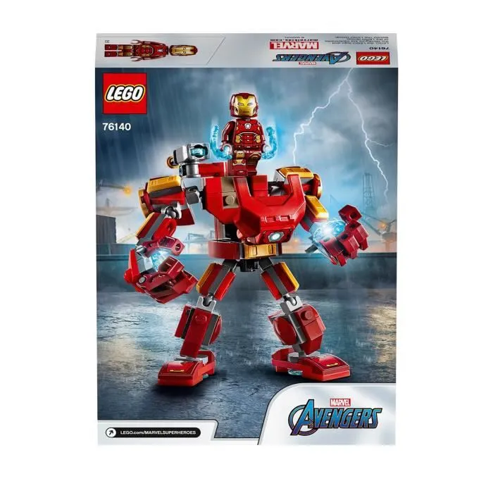 Jouet de construction - LEGO® - Marvel Super Heroes 76140 - Robot d'Iron Man - 148 pièces - 3 ans et plus-1