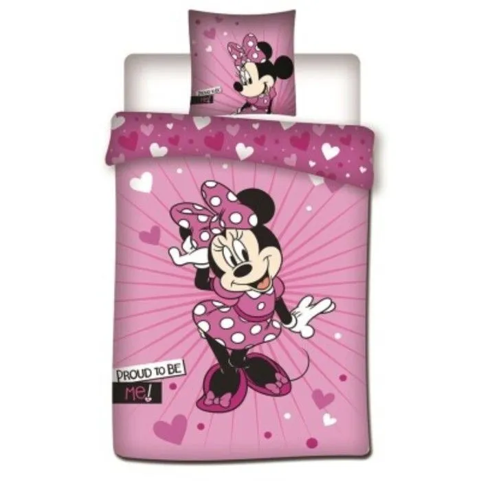 Parure de lit - DISNEY - Minnie - 140x200 cm - 100% microfibre - Lavable 40°C-0