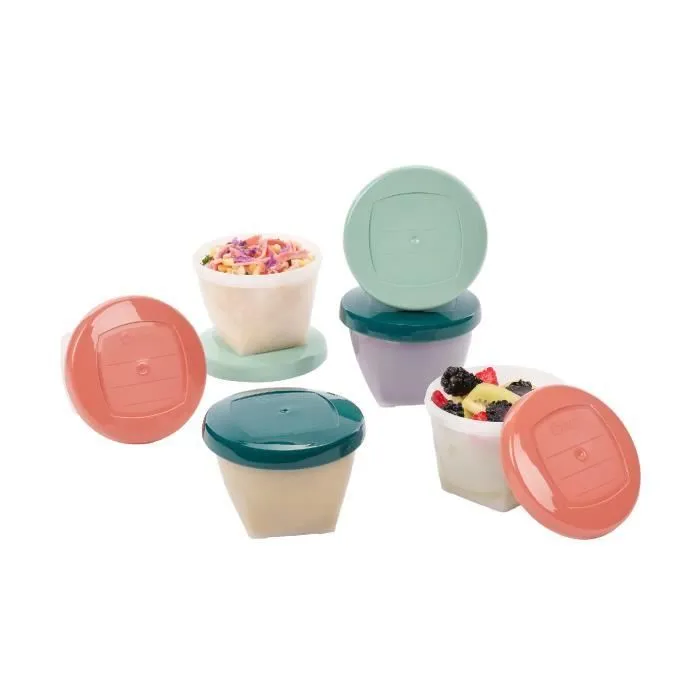 Babymoov Pots de conservation Babybols Biosourcés - Lot de 6x180ml-0