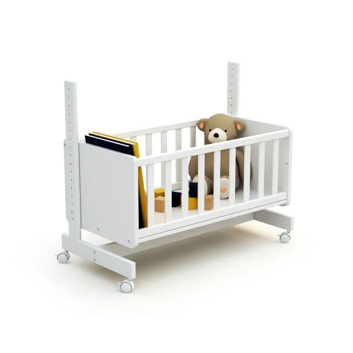 AT4 -  Berceau cododo évolutif CONFORT en bois  Blanc - Taille unique-4