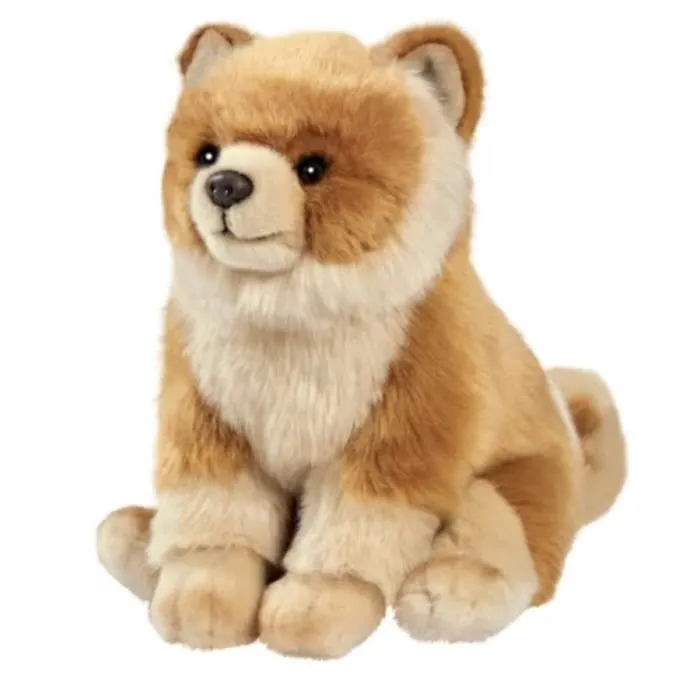 Peluche - ANIMA - Loulou de Pomeranie 30cm - Blanc - Plush - Enfant-0