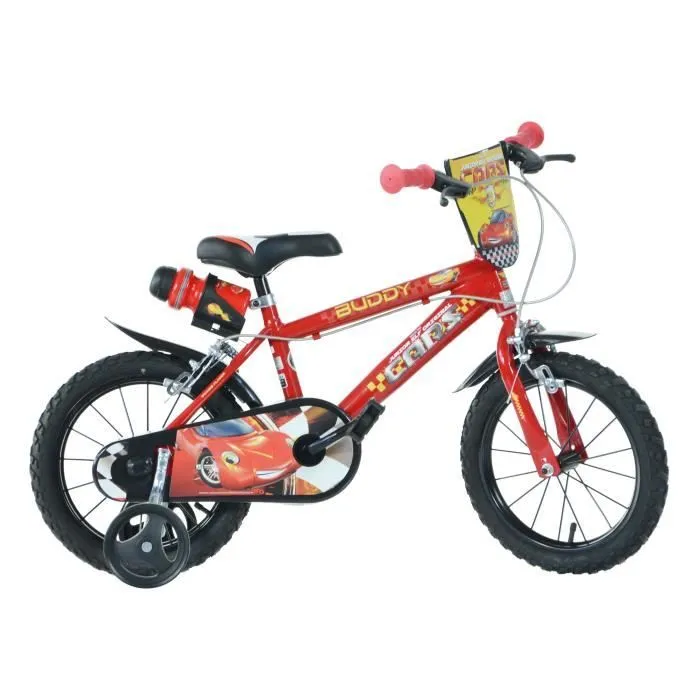 Velo Enfant 16" BUDDY CARS - 5 à 7 Ans - Rouge-0