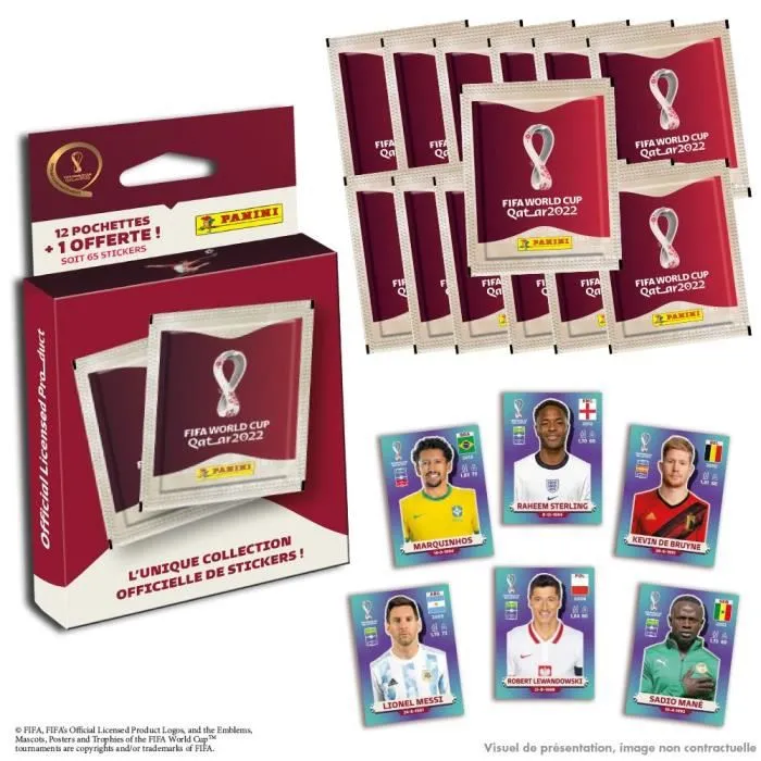 Album de stickers - PANINI - WORLD CUP QATAR 2022 - 670 stickers dont 50 brillants-1