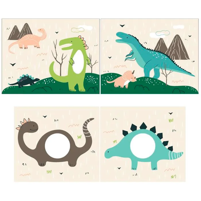 Lit Enfant Surélevé Avec Toboggan "Pino Dino" 90x200cm Naturel-3