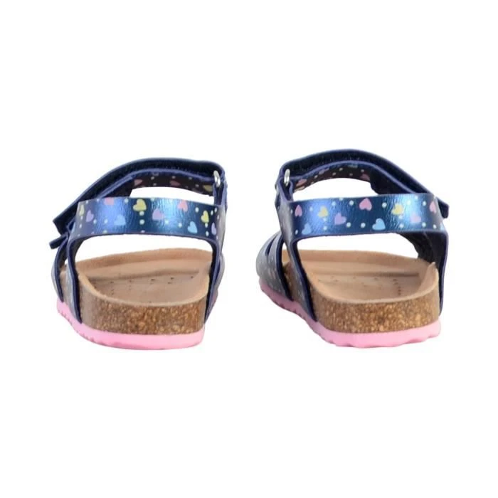Sandales Geox à Scratch Plate Geox Enfant Chalki Marine Rose Femme-3