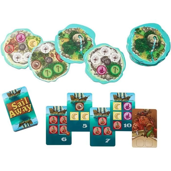 Mattel Jeux Sail Away, Jeu de stratégie - DNM66-1