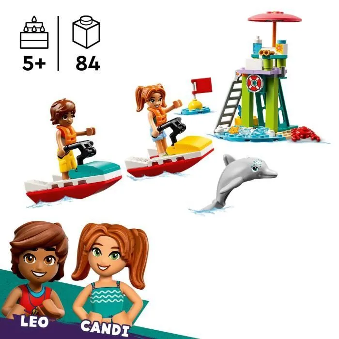 LEGO® Friends 42623 Le jet-ski de la plage - Inclut un sauveteur - Jeu éducatif enfant-1