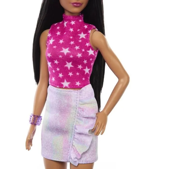 Barbie-Barbie Fashionistas- Poupée cheveux noirs 65ème anniversaire HRH13-5