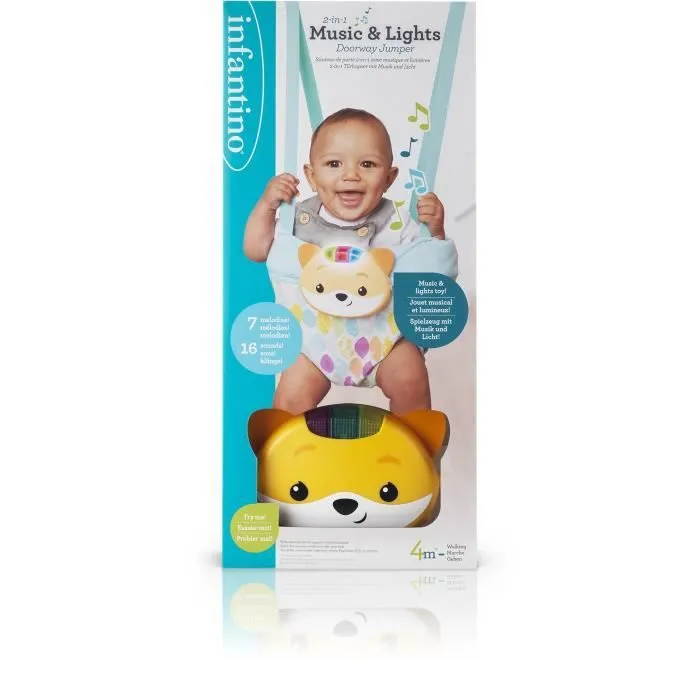 Sauteur de porte - INFANTINO - 303117 - Renard 2 en 1 - Sons et lumières-1