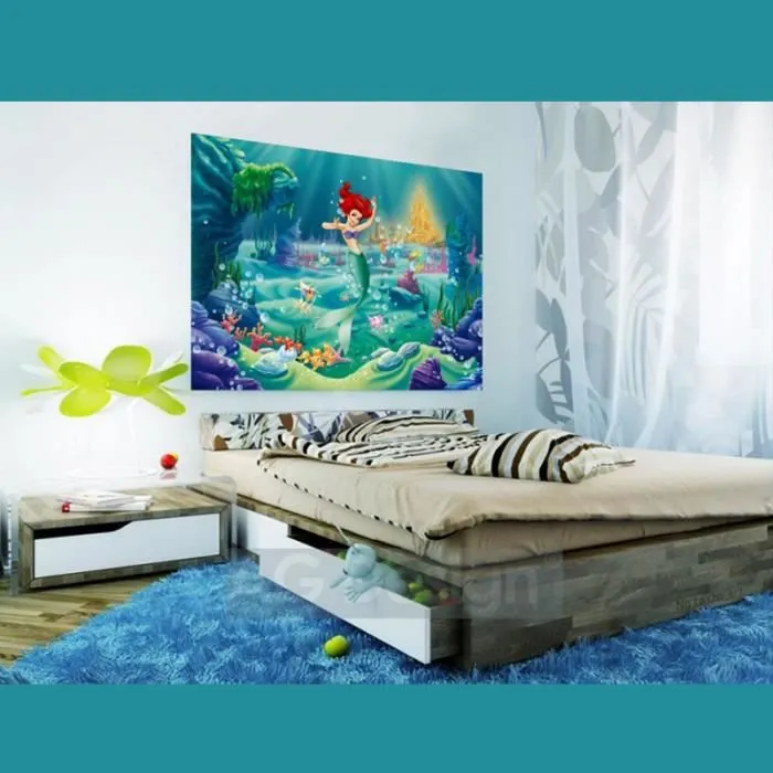 Poster XXL Disney La Petite Sirène Qualité numérique Collection 100% licence Disney Ariel : La Petite Sirène Donnez à votre enfant-2