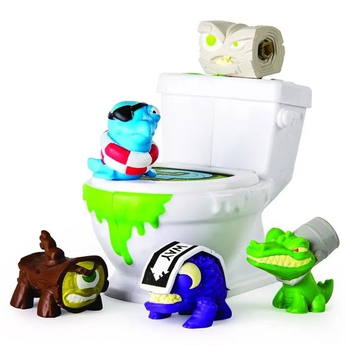 Pack de 5 figurines Flushies Flush Force - Spin Master-0