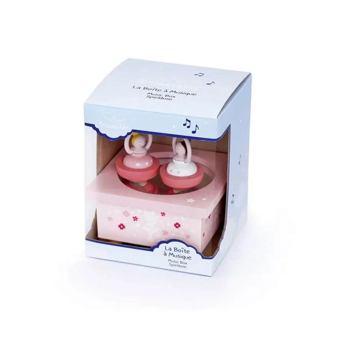 Boite à Musique Bois Ballerine Rose - Trousselier S95025 - Pour Bébé Fille de 0 à 6 ans-4
