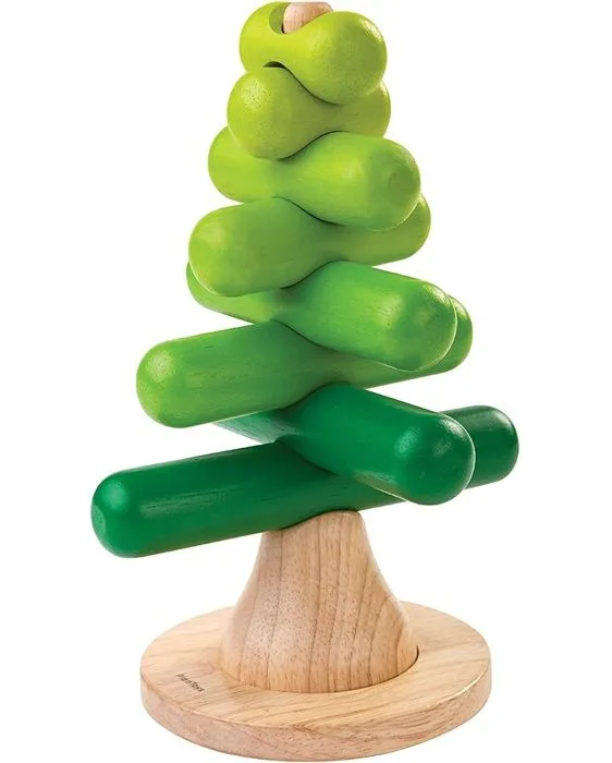 Arbre à Empiler - PLAN TOYS - Mixte - A partir de 24 mois - Dimensions 12,5 x 11,3 x 23 cm-1