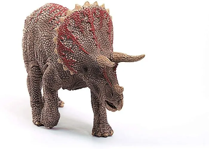 Figurine Tricératops réaliste - Figurine dinosaure authentique de l'ère Jurassique, Schleich 15000 Dinosaurs, Dès 4 ans-3