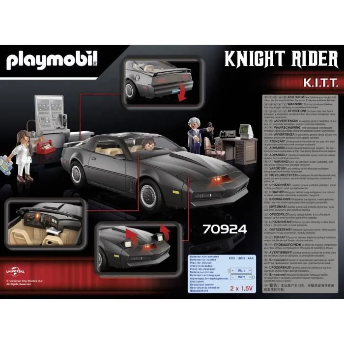 PLAYMOBIL 70924 K2000, The Knight Rider K.I.T.T, Classic Cars, Voiture de collection, Adulte-2