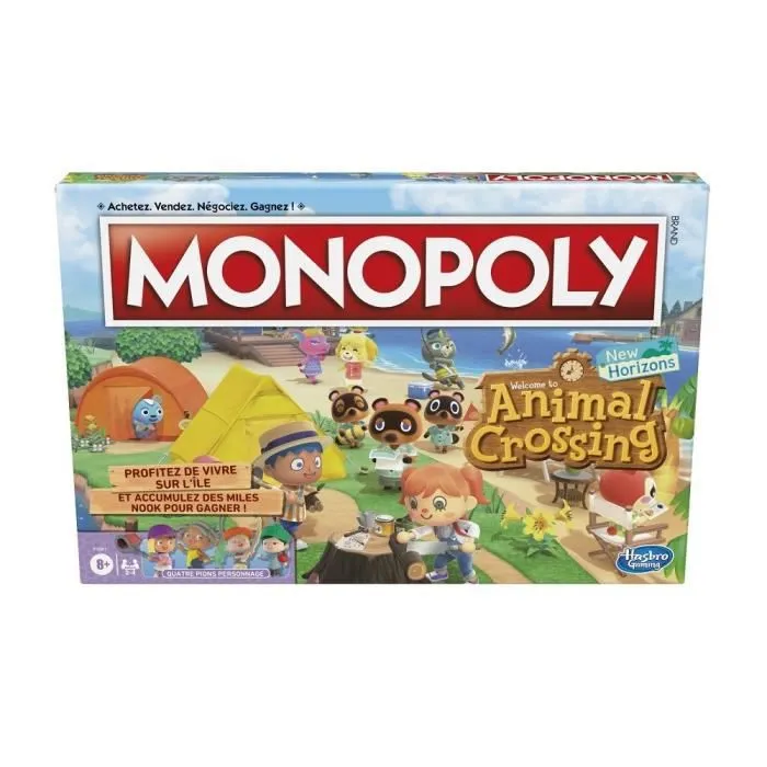 MONOPOLY - édition Animal Crossing New Horizons - plateau de Jeu amusant pour enfants - à partir de 8 ans-1