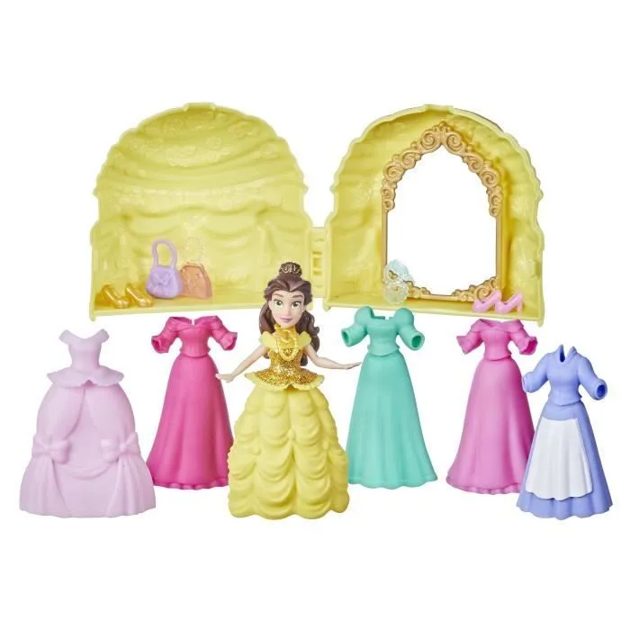 DISNEY PRINCESSES - Secret Styles - Mini belle et ses tenues - coffret Poupée avec 6 tenues - jouet pour enfants - à partir de 4 ans-2