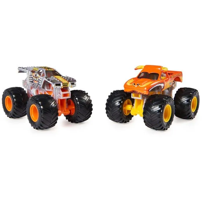 Monster jam - 6066633 - Lot de 2 Originaux avec Max-D et EL Toro Loco - Authentiques Monster Trucks a l'echelle 1:64-1