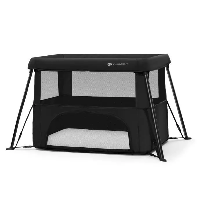 Kinderkraft CAMI lit bébé 3 en 1 - Noir-1