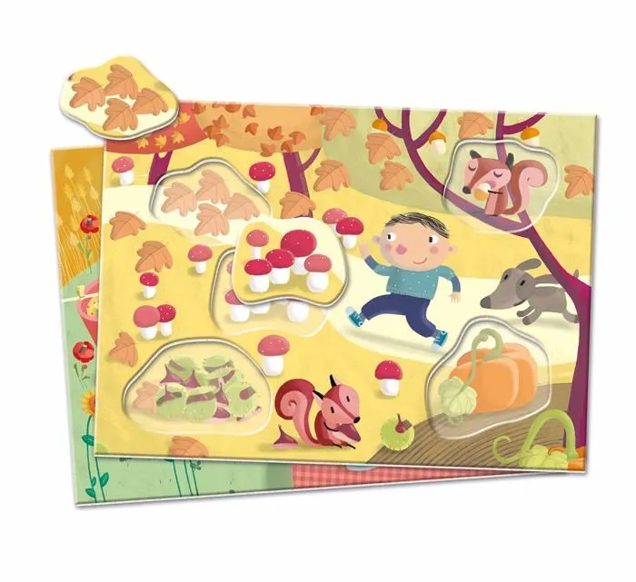 Jeu de societe - jeu de plateau Clementoni - 16262 - Tombola Della Nature Jeu educatif Sapientin, Multicolore, 2 Ans-1