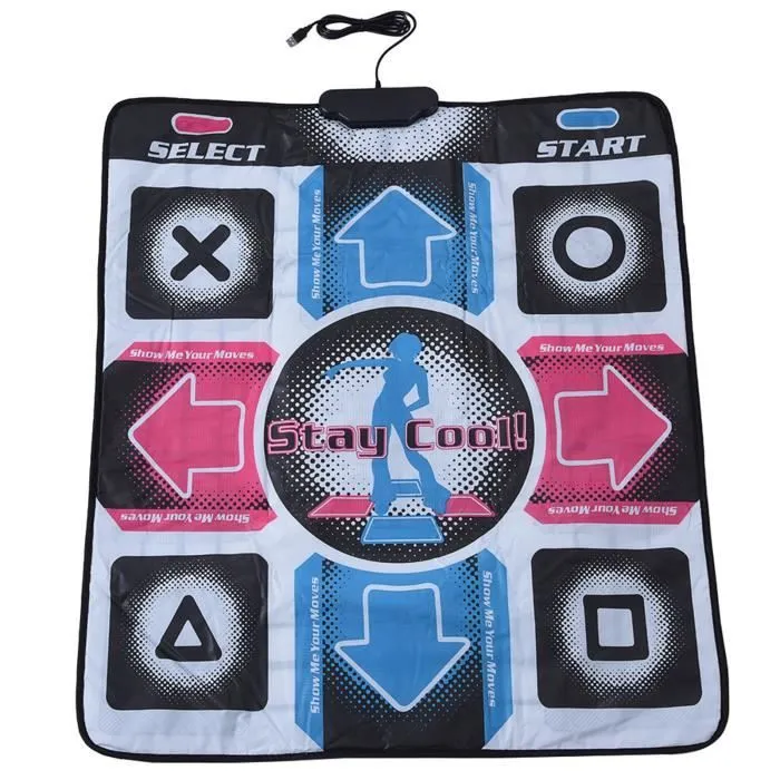 HURRISE Tapis de danse TV Tapis de danse antidérapant durable et résistant à l'usure Tapis de danse Pad Dancer Couverture avec-2
