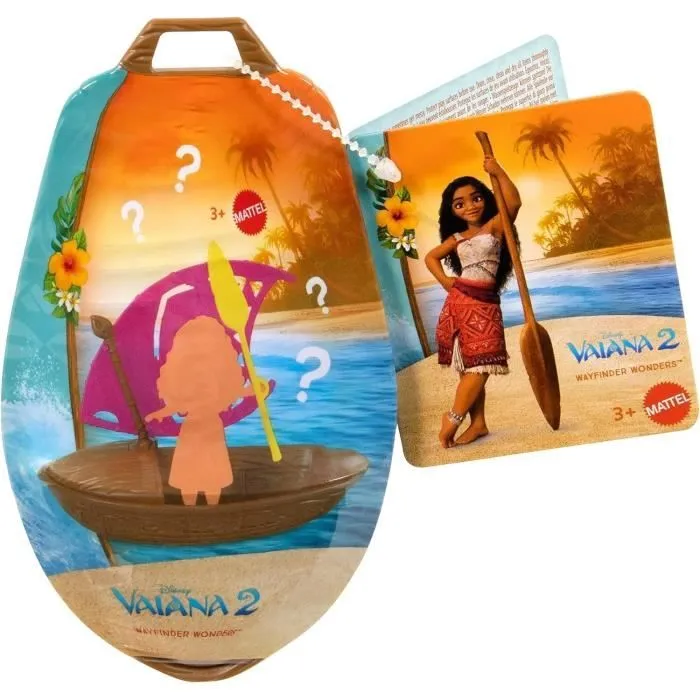 MATTEL Disney Vaiana 2 Pirogue et ses 3 surprises JBT68-0